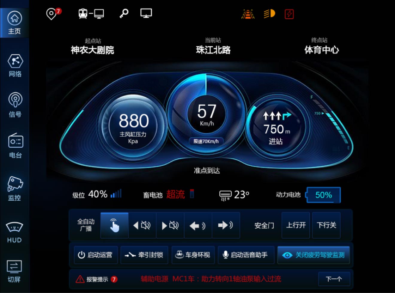 主頁面：高科技空間感風(fēng)格設(shè)計(jì)、UI設(shè)計(jì)、大屏設(shè)計(jì)、交互設(shè)計(jì)